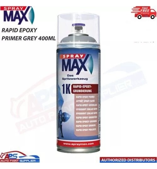 SPRAY MAX 680299 1K RAPID EPOXY PRIMER AEROSOL 400ML GREY - FAST DELIVERY